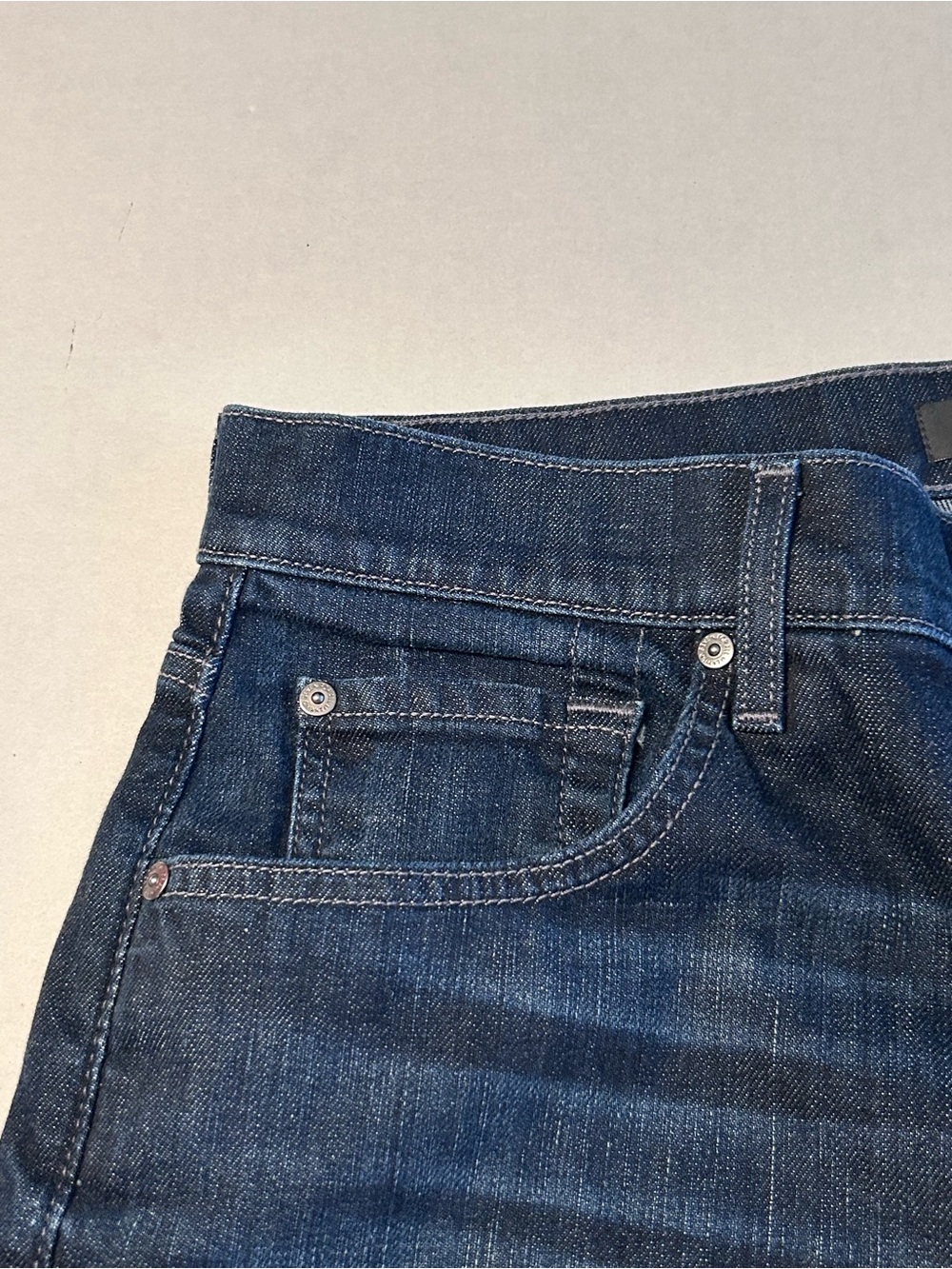 Men’s 7 For All Mankind Austyn Relaxed Straight Leg Jeans Dark Wash Size 32x33 - Picture 3 of 12